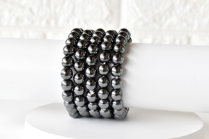Wholesale High Quality Hematite 8mm Natural <b>Healing</b> Crystal <b>Bracelet</b> for Meditation Fashion - Product Image 1