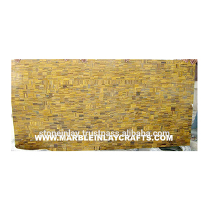 Mesa de comedor con ojos de tigre Natural, Tops - Product Image 1