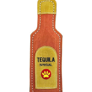 Juguete Masticable para Perros Hecho a Mano, Cuerdas Trenzadas de Cuero Indio Suave, Costuras Duraderas, Lavable, Seguro para Mascotas, Juguete Flexible para Masticar - Product Image 1