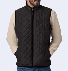 Gilet matelassé à capuche unisexe avec logo personnalisé, fermeture éclair intégrale, veste en polyester, séchage rapide, imperméable, réversible, confort et chaleur - Product Image 3
