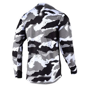 Maillot de moto tout-terrain sur mesure OEM de haute qualité, respirant, coupe-vent, grande taille, impression par transfert thermique, vêtements de course automobile - Product Image 2