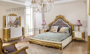 Lit king-size en teck sculpté à la main, traditionnel, pour villas de luxe, rangement réglable, taille personnalisable, chambre à coucher haut de gamme - Product Image 3