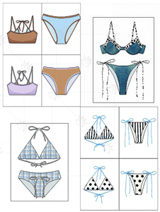 2026 त्वरित शुष्क कपड़े लक्जरी स्विमवियर बीचवियर बेडेड कंधे की पट्टियों को हैटर त्रिकोण स्ट्रिंग बिकनी - Product Image 1