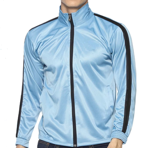 Logo personnalisé veste de sport de jogging décontractée à glissière complète automne et hiver vestes brodées régulières pour hommes - Product Image 1
