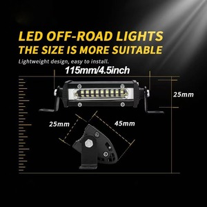 Lumière de travail 12V 24V, 27W, projecteur LED, phares LED pour voiture, moto, camion, bateau, tracteur, remorque, tout-terrain - Product Image 2