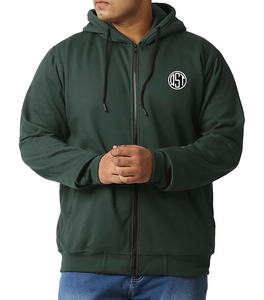 Sudadera con capucha y cremallera para hombre de alta calidad, diseño personalizado, ropa de calle, mezcla de algodón ligero, forro polar, estilo informal, tamaño Regular sólido para invierno - Product Image 1