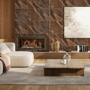 Carreau de porcelaine élégant durable et de qualité d'exportation Inde 60x60cm pour l'architecture moderne aspect moderne bon carrelage mural en marbre - Product Image 1