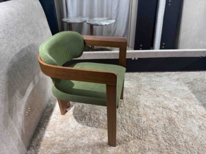 Chaise de salle à manger <span class=keywords><strong>en</strong></span> <span class=keywords><strong>bois</strong></span> massif de conception moderne nordique tissu rembourré Restaurant <span class=keywords><strong>Rodin</strong></span> chaises <span class=keywords><strong>en</strong></span> <span class=keywords><strong>bois</strong></span> de salle à manger pour la maison appartement cuisine - Product Image 4
