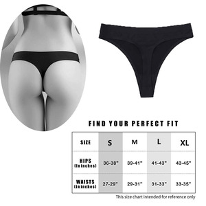 Sous-vêtements sans coutures pour femmes, couleur unie, dos en T, tanga, slip sexy, string en nylon - Product Image 6