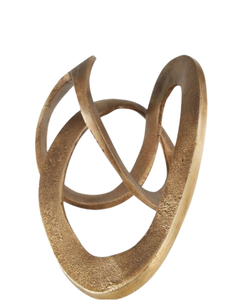 Objets de table modernes en aluminium moulé faits à la main Sculpture en métal Art de table décoratif Objets de table de fête de mariage - Product Image 2