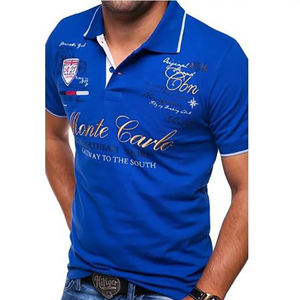 Polo à col brodé 100% coton pour hommes et femmes, vente en gros - Product Image 1