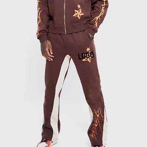 Nuevo diseño de invierno con capucha, chándal de ajuste regular para mujer, ropa de calle informal, precio al por mayor, conjunto de sudor, estampado de soplo Unisex - Product Image 3