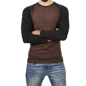 2025 Nueva camiseta de entrenamiento para hombre 100% algodón holgado de manga larga deportes correr Fitness gimnasio camiseta estampada - Product Image 1