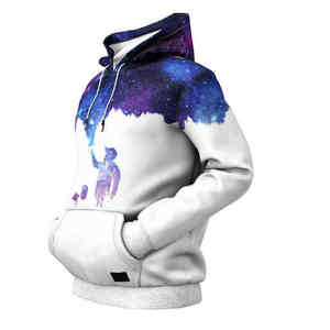 Pulls à Capuche Blancs pour Hommes Nouveau Design Grande Taille Imprimé Sublimé en Gros - Product Image 6