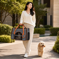 Sac de transport pour animaux de compagnie en tissu Oxford, léger, pour chat et chien, sac de voyage portable, sac de transport souple