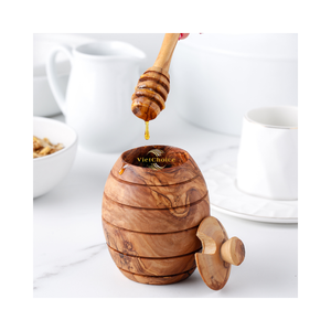 Natural <b>Wooden</b> Honey Dipper <b>Spoon</b> Handmade Solid Wood Honey Stirring Tool For Tableware - Product Image 5