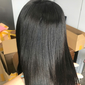 Peluca de Cabello Virgen Negro Natural con Encaje HD, Larga y Lisa, para Mujer - Product Image 2