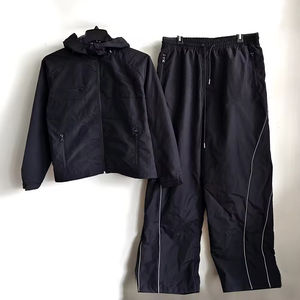 Conjunto de Chaqueta Cortavientos de Pierna Ancha con Logotipo OEM Personalizado, Traje Deportivo de Nailon Reflectante, Impermeable, para Deportes al Aire Libre, con Parches - Product Image 1