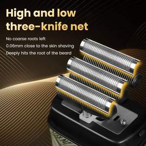 Afeitadora Eléctrica Inalámbrica para Hombre, Afeitado en Seco y Húmedo, con Triple Cuchilla, Resistente al Agua IPX7, Lavable - Product Image 4