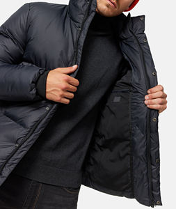 Veste matelassée à logo personnalisé de haute qualité pour hommes Manteau rembourré à fermeture éclair surdimensionné Camouflage à bulles élégant pour le printemps et l'hiver - Product Image 3