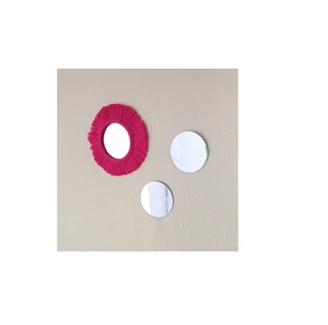 Colores y diseños de moda Espejo montado en la pared de macramé La mayoría de las tendencias Acabado natural Decoración de Navidad para sala de estar - Product Image 2