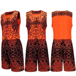 Uniformes de basket-ball personnalisés pour adultes, hommes et femmes, sérigraphie, réversible, respirant, léger, séchage rapide, 100% polyester - Product Image 1