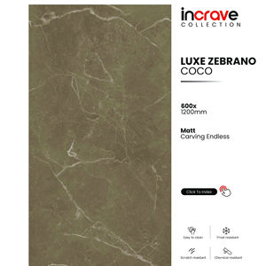 กระเบื้องพอร์ซเลนขนาด 600x1200 มม. ติดตั้งง่าย ขอบเรียบ ลายหินอ่อน สำหรับพื้นที่สมัยใหม่ - Product Image 1