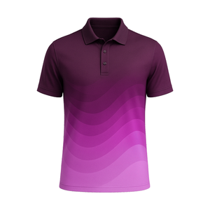 Haute Qualité Sublimation Oem Broderie 88% Polyester 12% Spandex Hommes Slim Fit Design Sublimation Polo De Golf Personnalisé - Product Image 1