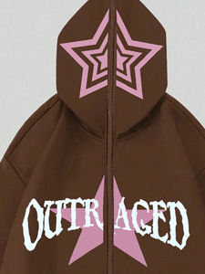 Op maat gemaakte heren winter hoodie met rits, volledig op maat bedrukt, effen, ademend katoenen fleece, sneldrogend, hoge kwaliteit streetwear, lange mouwen - Product Image 2