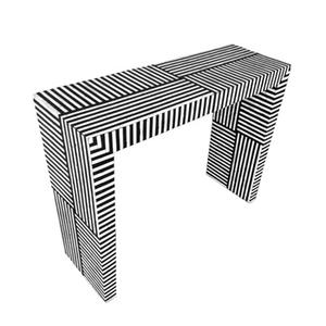 Mesa de Centro de Diseño Floral Azul Marino para Uso Doméstico del Fabricante, Técnica Náutica de Incrustaciones de Nácar Pulido, Disponible para - Product Image 1