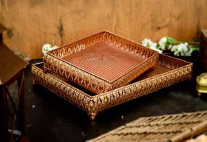 Fabriqué à la main élégant plateau rond en porcelaine écologique minimaliste décor à la maison couleur émail décontracté service lave-vaisselle sûr fête - Product Image 6