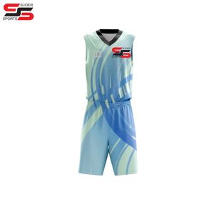 Uniformes de basket-ball réversibles imprimés par sublimation personnalisée fabricant nouveauté conception uniformes de basket-ball sportif - Product Image 1
