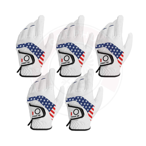 Gants de golf personnalisés de haute qualité en cuir Cabretta gauche droite et en cuir PU, gants de golf avec logo personnalisé Swingtags OEM pour adultes - Product Image 1