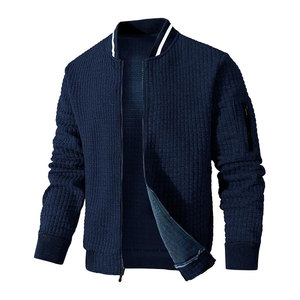 Chaqueta de bombardero vintage OEM para hombre, logotipo personalizado de alta calidad, bordado/estampado, tejido vaquero fino impermeable, patrón de tela - Product Image 1