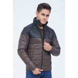Mens ACHILLE Puffer Parka Winter <b>Jacket</b> Hooded with Zipper Closure Waterproof Decorated Print Polyester Cotton Filling Material - Product Image 1