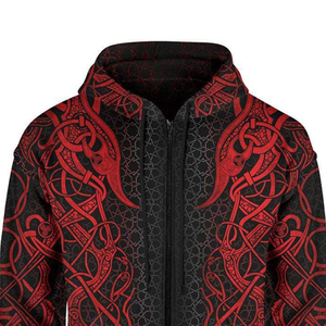 Sweat à capuche oversize pour homme en polyester/nylon, à fermeture éclair, anti-froissement, couleur unie, design personnalisé sublimé - Product Image 6