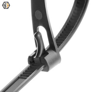 روابط بسحاب قابلة لإعادة الاستخدام ، ربطات كبل سوداء ، حزمة ربطات نايلون عالية الشد ، قابلة للتحرير من النايلون - Product Image 4