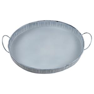 Plateau de service en tôle galvanisée de concepteur attrayant pour plantes de barre de Table basse et décor de Noël plateau en métal élégant - Product Image 6