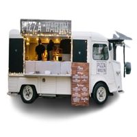 Yeni Nesil Tam Donanımlı 4 Tekerlekli Restoran Fırın Mobil Yiyecek Kamyonu Büyük Kapasiteli 2 Yıl Garantili Açık Hava Fast Food İçin