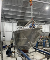 Yacht panga de croisière en aluminium sur mesure 5,56 m 6 passagers Moteur in-bord Console centrale
