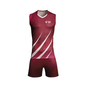 Ensemble maillot et short de volley-ball respirant pour jeunes adultes portant un uniforme de volley-ball léger - Product Image 2