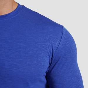 T-shirt GAI Dash bleu imprimé, en tissu tricoté respirant de 240 grammes, avec motif graphique uni, étiquette personnalisée - Product Image 5