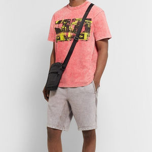 Custom <b>Men's</b> <b>Vintage</b> Acid Wash Fleece <b>Shorts</b> Quick Dry 6XL Screen Printed Streetwear Sun Faded Distress Cut Edge Terry <b>Shorts</b> - Product Image 2