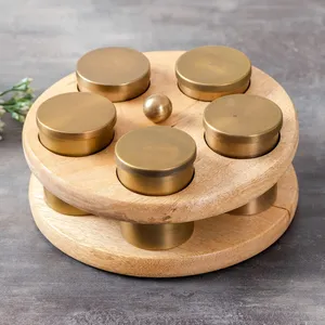 Boîte de rangement en bois Masala Boîte de rangement d'épices de qualité supérieure faite à la main Bonne qualité Luxueux en bois - Product Image 4
