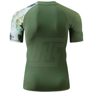 Ropa deportiva para hombre, Camiseta deportiva de manga corta con ajuste de compresión, perfecta para entrenamiento físico y entrenamiento diario - Product Image 4