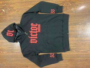 Wholesale 100% Cotton Customize Puff Printing Solid Color High Quality 100% Cotton <b>Men's</b> Oversized <b>Hoodie</b> - Product Image 6