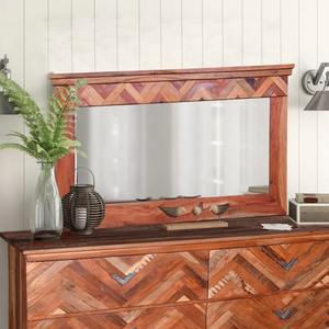 Andover Customizable Eco-Friendly Wood Mirror <b>Frame</b> Modern Portable Design for <b>Graduation</b> Diwali Easter Birthday Occasions - Product Image 1