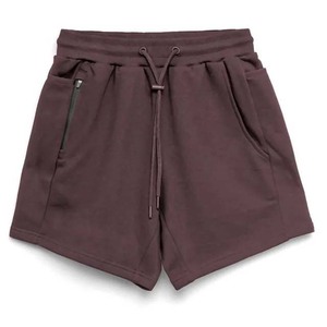 กางเกงขาสั้นผู้ชายผ้าฝ้าย100% สีทึบ - Product Image 1