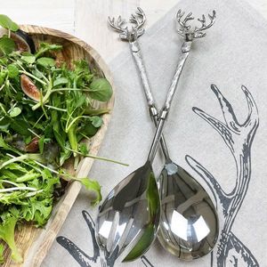 Elegante juego de cubiertos de acero inoxidable con mango de diseño y acabado plateado, perfecto para restaurantes, bodas y cenas elegantes - Product Image 4