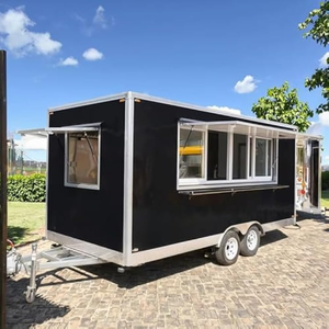 รถขายอาหารรถลากอาหารเคลื่อนที่พร้อมอุปกรณ์ระดับมืออาชีพรถพ่วงเชิงพาณิชย์สำหรับสตรีทฟู้ด - Product Image 1